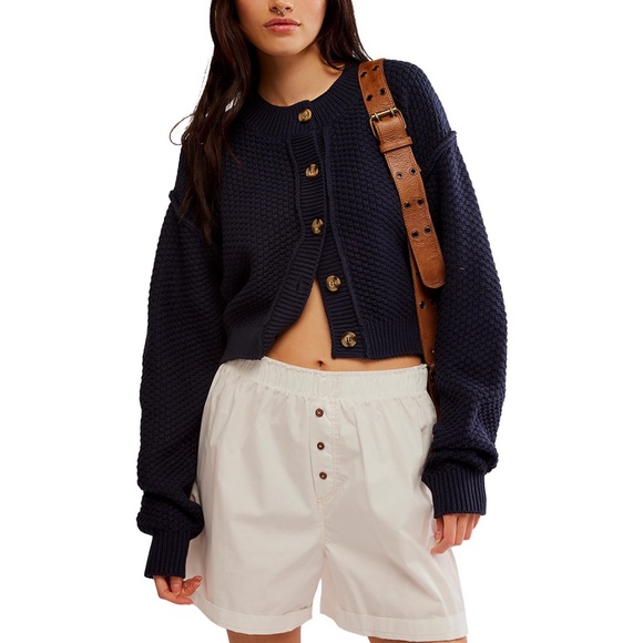 FREE PEOPLE Lila Cotton-Blend Cardigan, Size XSMALL‎